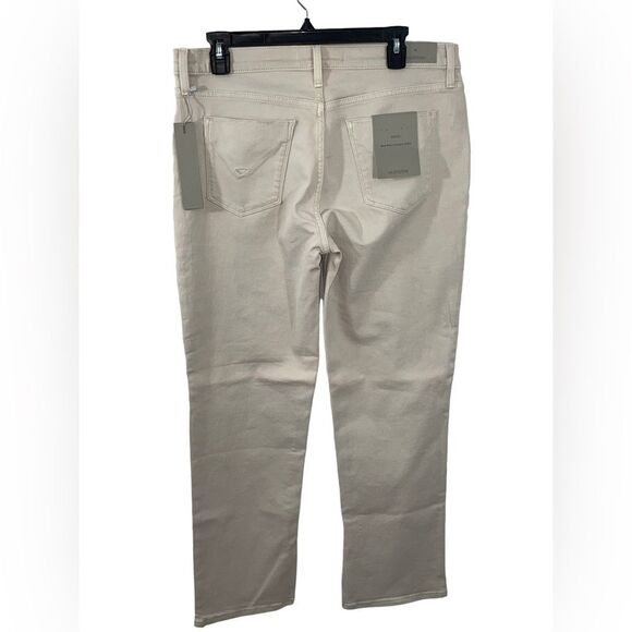 NWT Hudson Nico Mid-Rise Straight Ankle Jean with Slit Hem in Moonbeam Size 32 - Picture 5 of 13